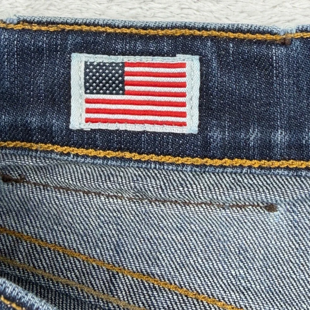 True Religion Rocco Slim Jeans Mens 33x34.5  Dark Wash Denim Stretch Made in USA